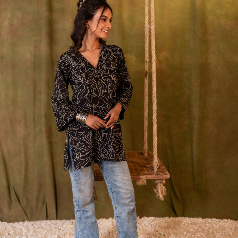 Cotton Kurti for Women | Midnight Vine