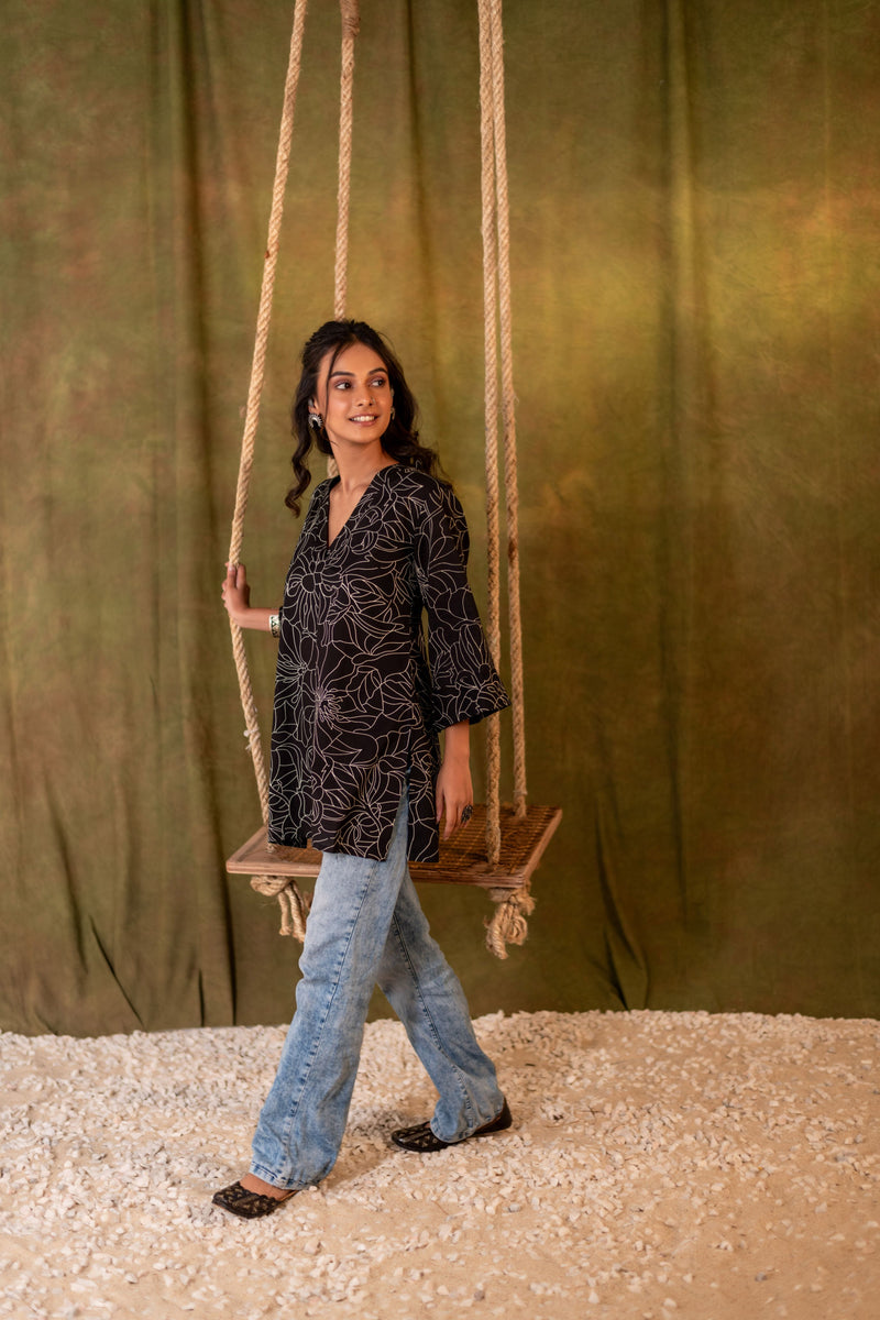 Cotton Kurti for Women | Midnight Vine