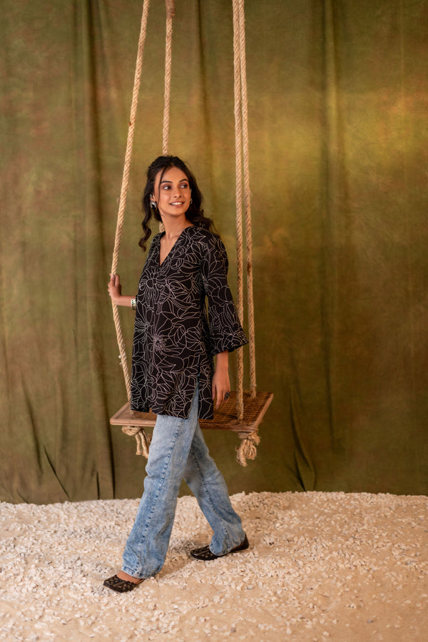 Cotton Kurti for Women | Midnight Vine