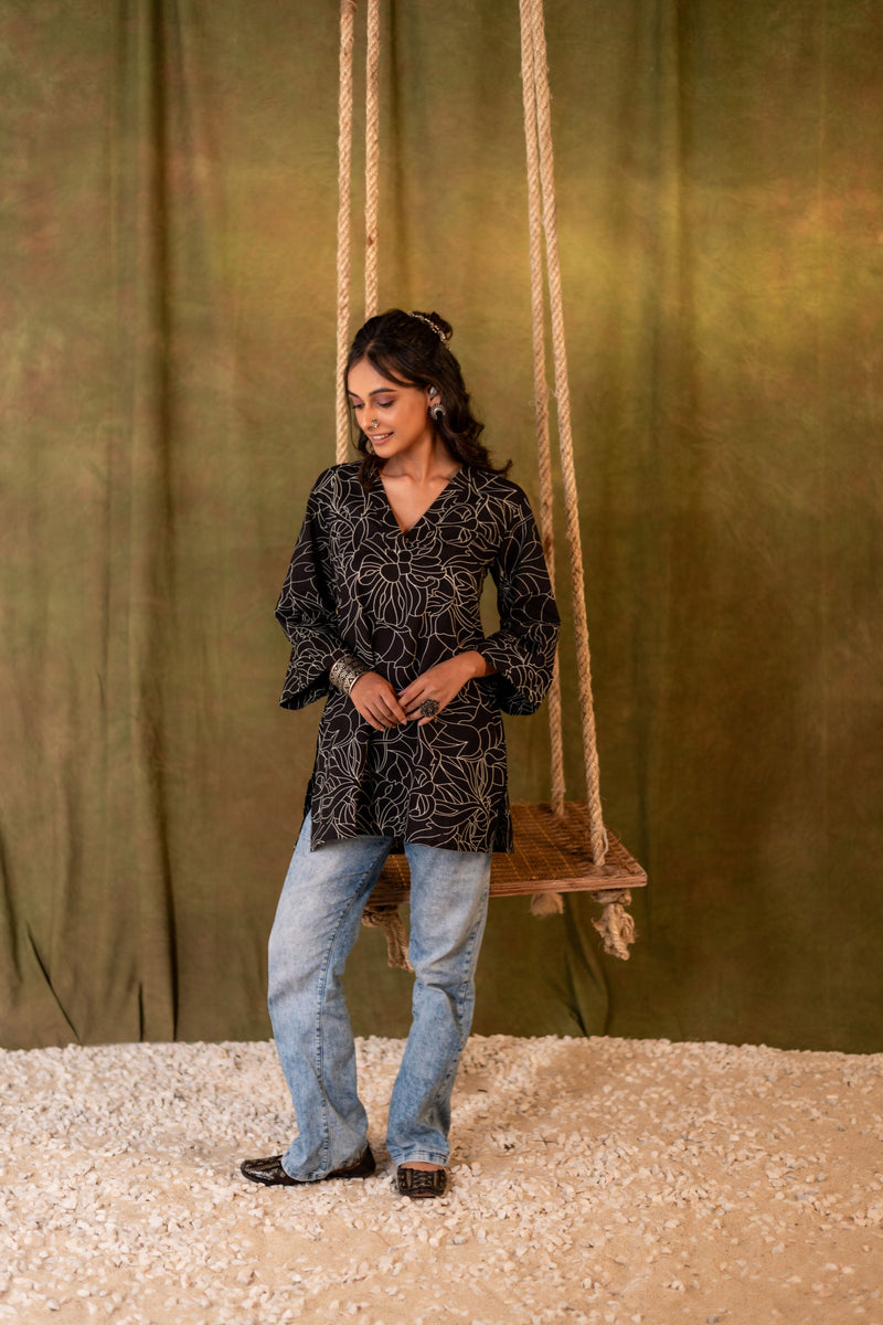 Cotton Kurti for Women | Midnight Vine