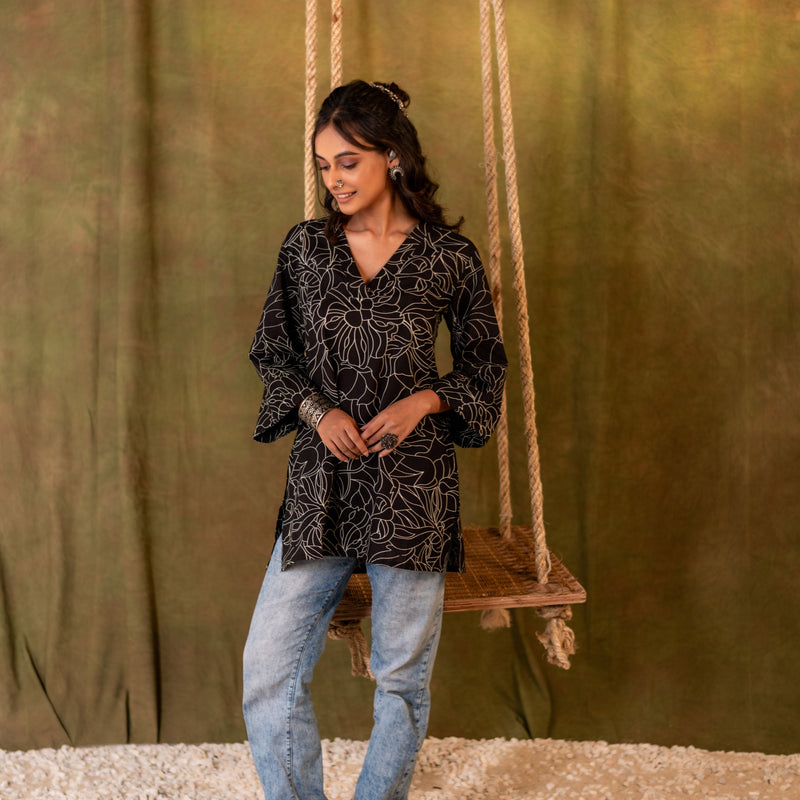 Cotton Kurti for Women | Midnight Vine