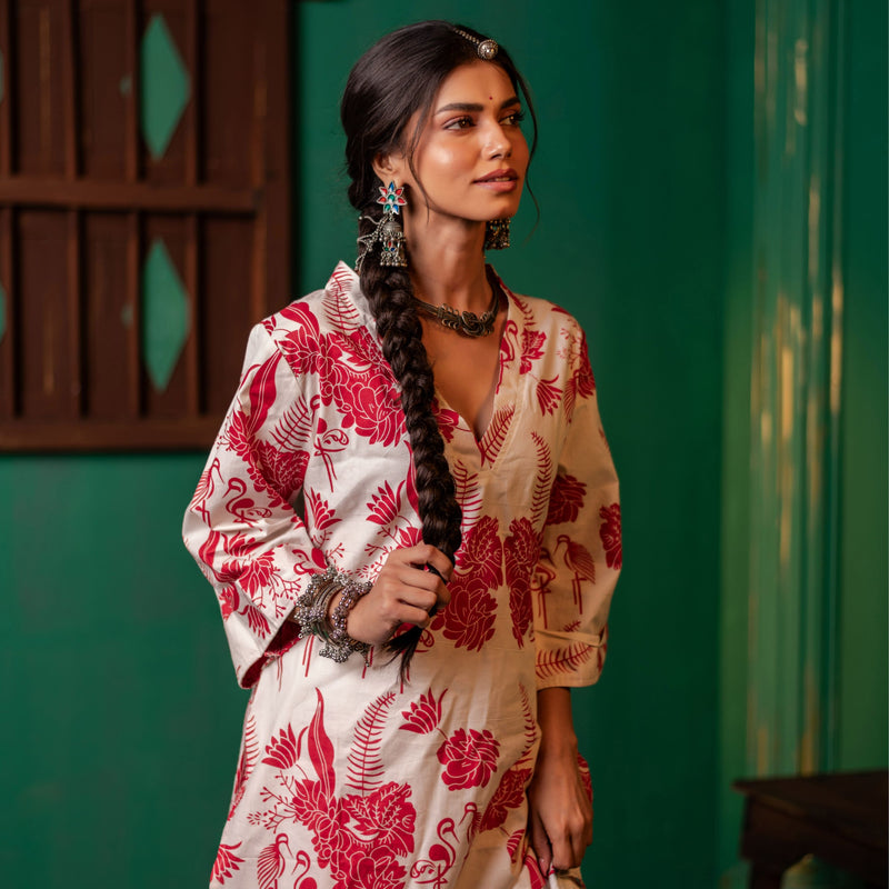 Cotton Kurti for Women | Scarlet Garden