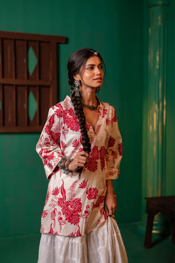 Cotton Kurti for Women | Scarlet Garden