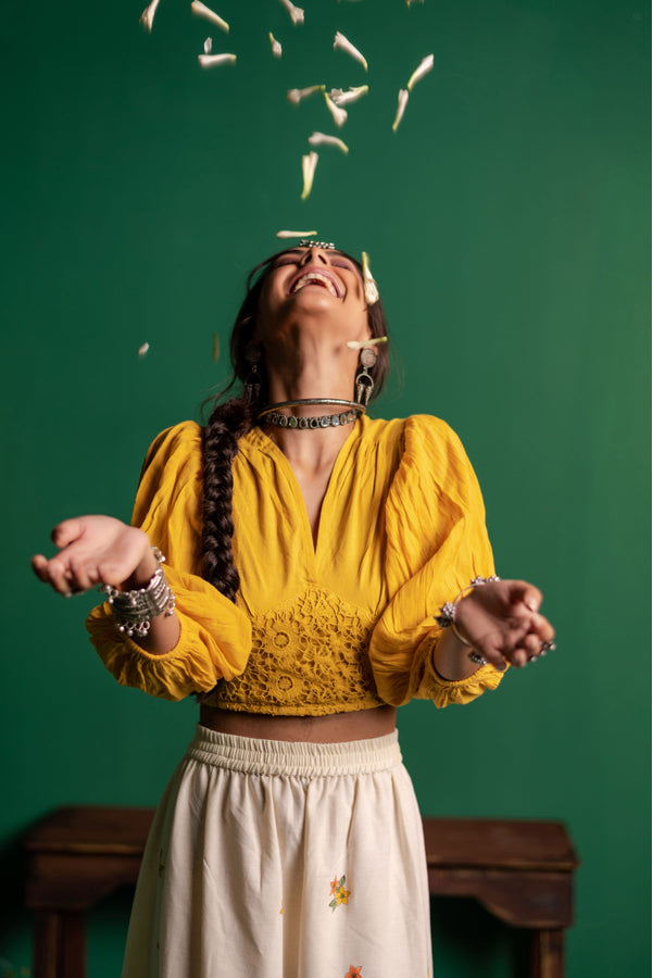 Cotton Long Skirt for Women | Sunfield Bloom